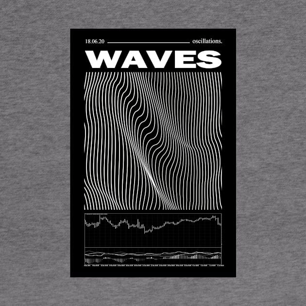 WAVES (black) T-Shirt by AnnVas